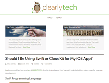 Tablet Screenshot of clearlytech.com